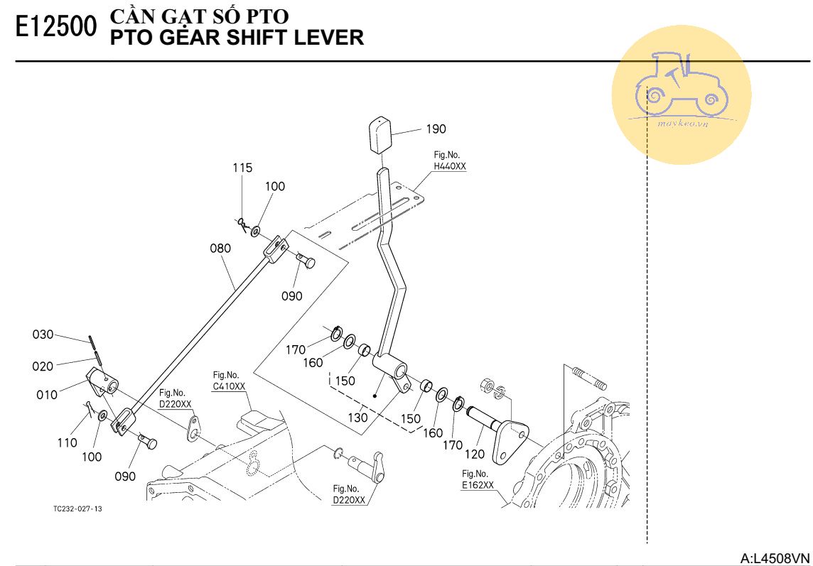 Cần gạt số PTO